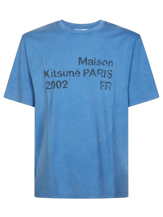26SS 메종키츠네 반팔 티셔츠 PM00124KJ7036 0417 BLU