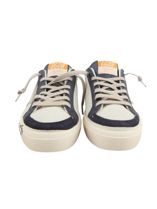 26SS [키즈] 골든구스 스니커즈 GTF00496 F008058 15865 15865 DIRTY WHITE DARK BLUE PLATINUM - GOLDEN GOOSE