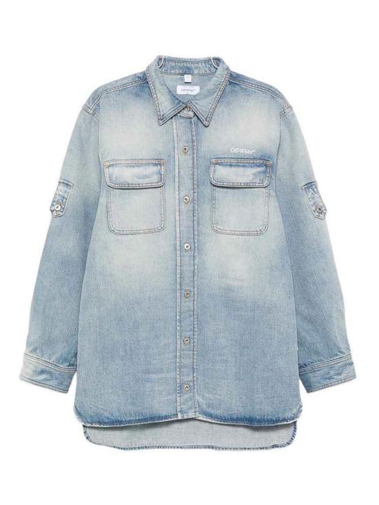 26SS 오프화이트 셔츠 2YQ006S26DEN002W416 Blue