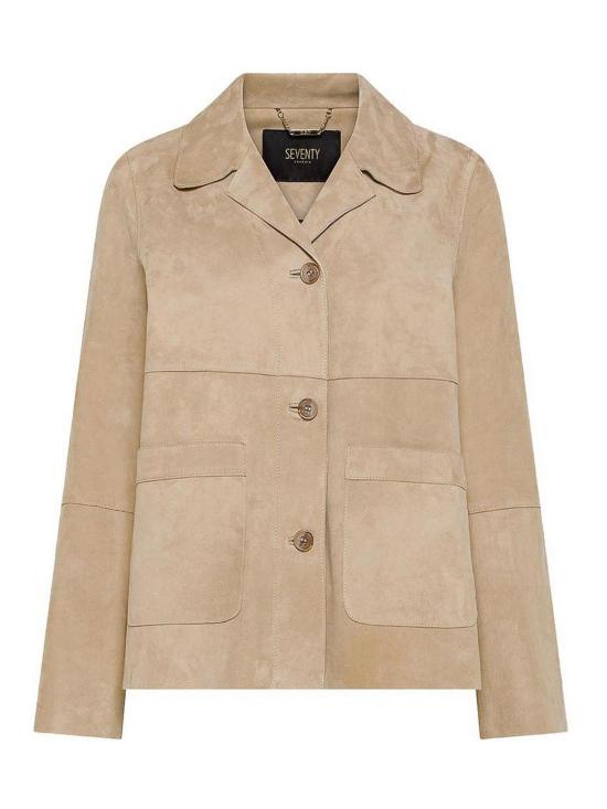 26SS 세븐티 가죽 자켓 GI0948380101023 Brown