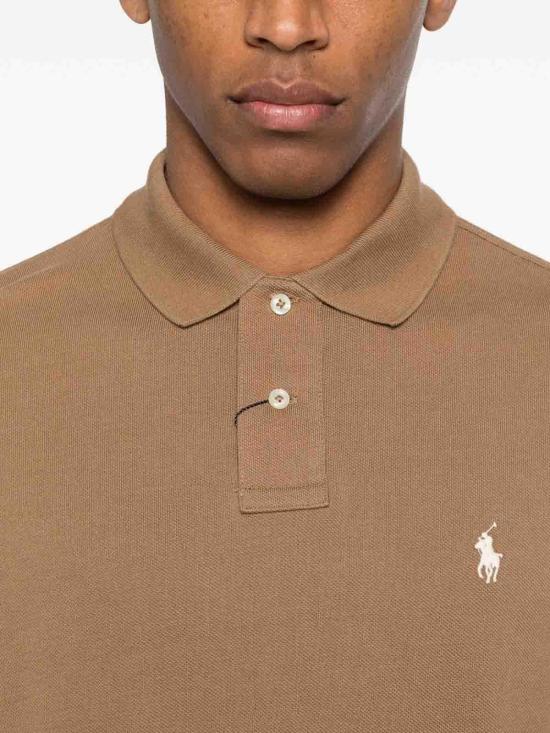26SS 폴로 랄프로렌 폴로 티셔츠 710681E16 Brown - POLO RALPH LAUREN