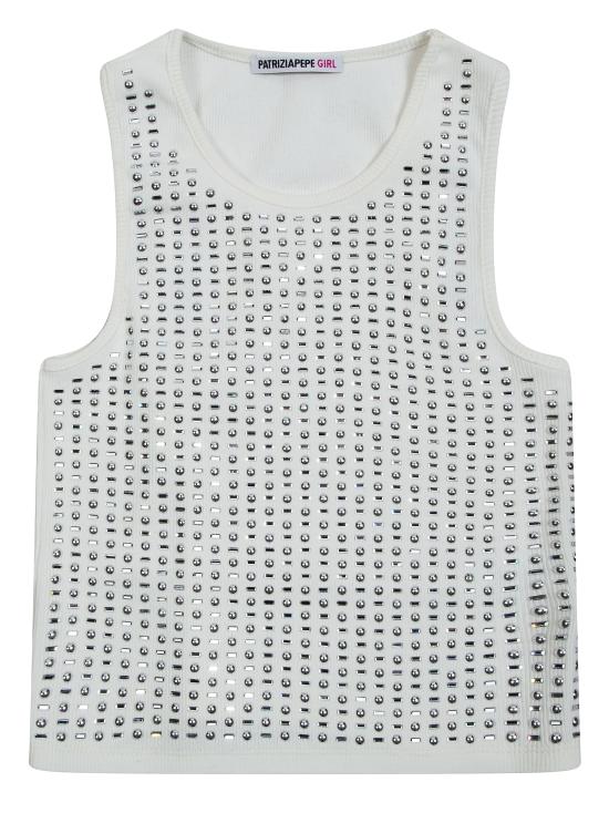 26SS [키즈] 파트리지아페페 티셔츠 7M0906J270 W146 BIANCO