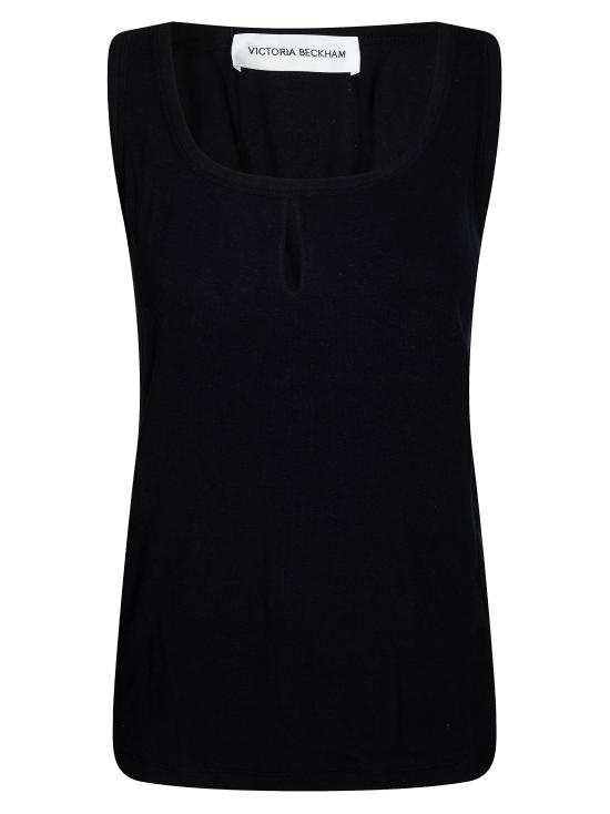 26SS 빅토리아 베컴 민소매 티셔츠 1226JTP007237A NERO