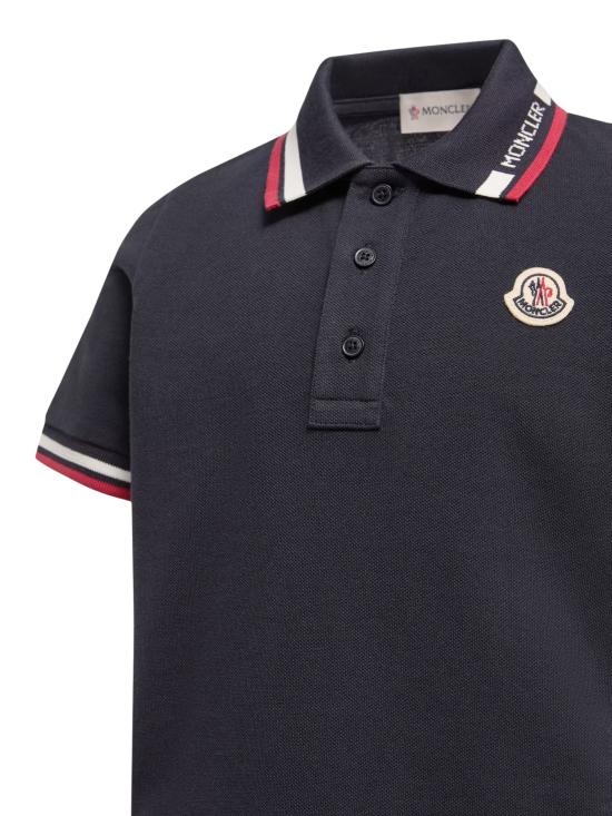 26SS [키즈] 몽클레어 폴로 셔츠 L1 954 8A000 12 8496W 778 DARK BLUE - MONCLER