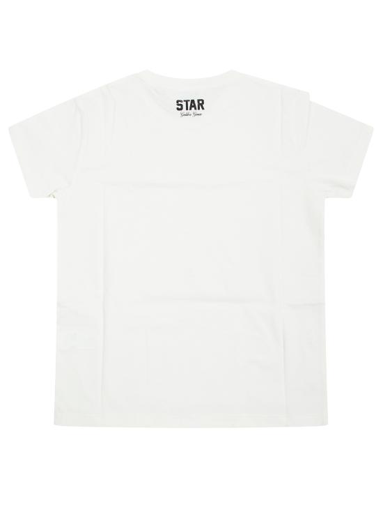 26SS [키즈] 골든구스 티셔츠 GKP01263 P002486 115 HERITAGE WHITE 11560 BIANCO - GOLDEN GOOSE