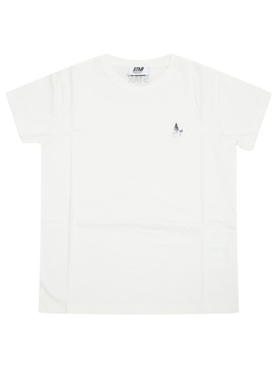 26SS [키즈] 골든구스 티셔츠 GKP01263 P002486 115 HERITAGE WHITE 11560 BIANCO