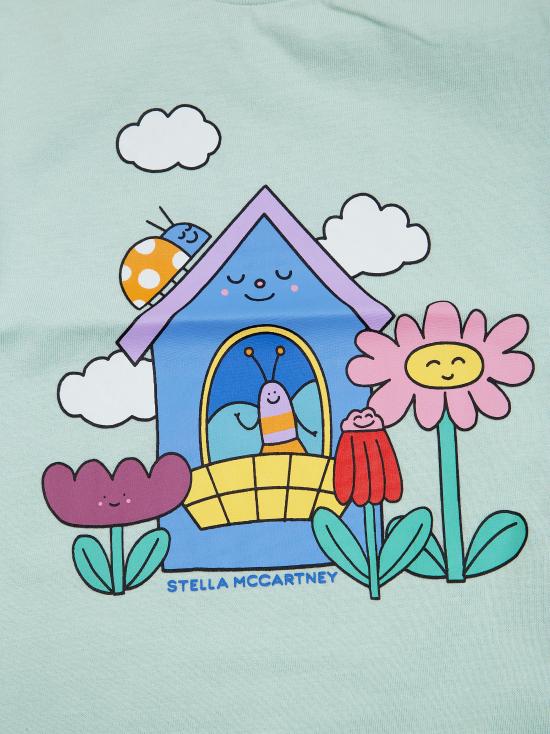 26SS [키즈] 스텔라 맥카트니 티셔츠 TY8031Z0434 754 VERDE - STELLA MCCARTNEY