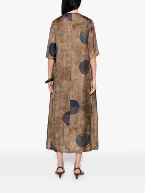 26SS 우마 왕 원피스 UW5093 UW063 BROWN BLUE - UMA WANG