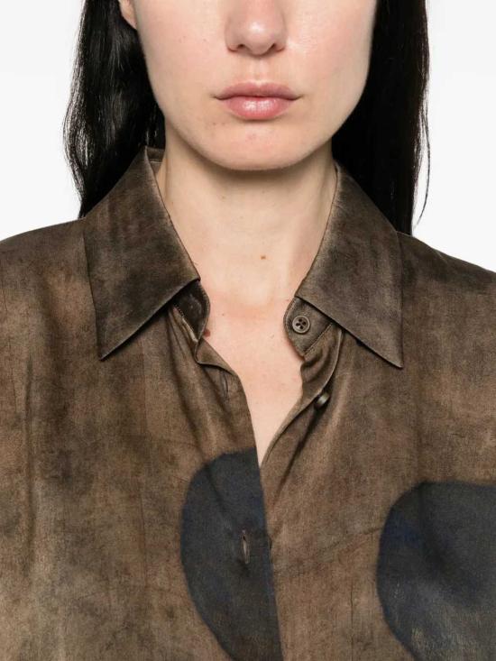 26SS 우마 왕 반팔 티셔츠 UW1061 UW063 BROWN BLUE - UMA WANG