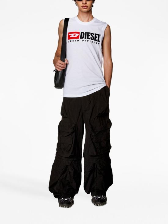 26SS 디젤 민소매 티셔츠 A10508 0GRAI 100 MULTICOLOR DOM - DIESEL