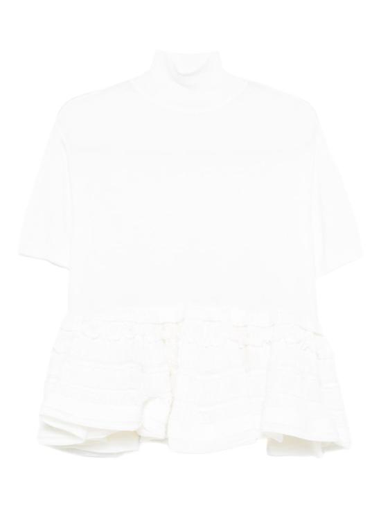 26SS 알라이아 반팔 티셔츠 AA9H1393K164C 000 White