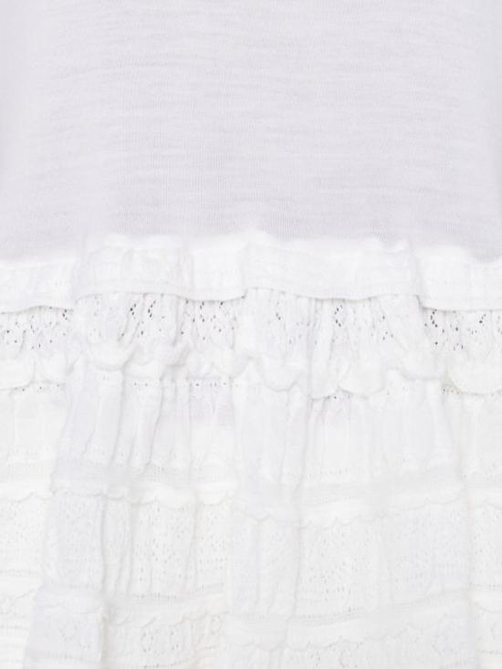 26SS 알라이아 반팔 티셔츠 AA9H1393K164C 000 White - ALAIA