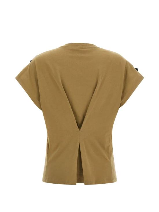 26SS 누드 반팔 티셔츠 1103E26457 513 KHAKI - NUDE