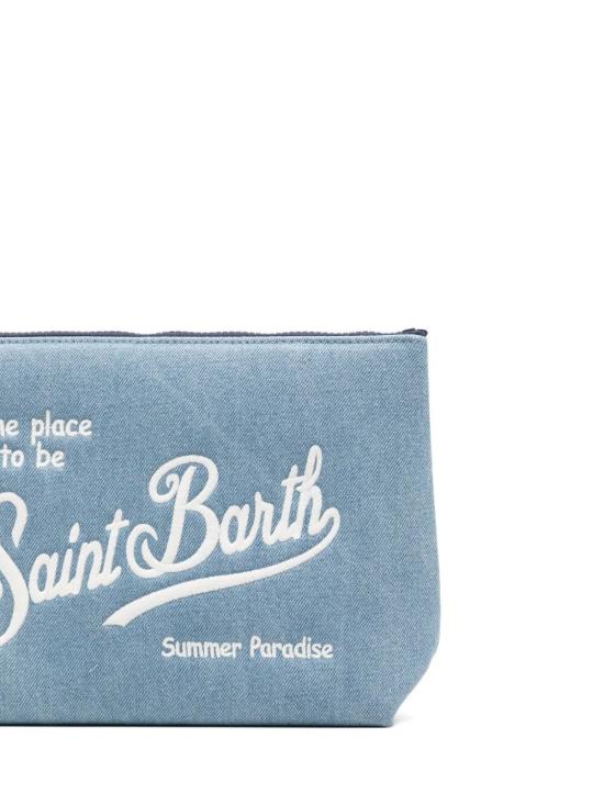 26SS 세인트바쓰 클러치/파우치 ALI0017 01759L DENIM LIGHT EMB - MC2 SAINT BARTH