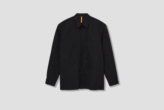 26SS 맨틀 긴팔 셔츠 새 -1 - 블랙 린넨 R20S1