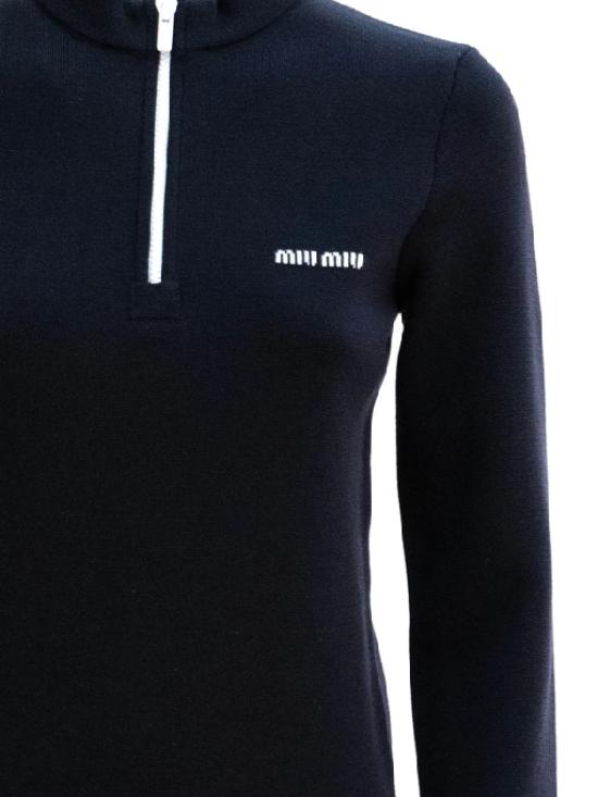 26SS 미우미우 스웨터 MML01WS OOO 18SPF0008 Blue - MIU MIU