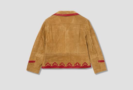 26SS 보디 가죽 자켓 트레포일 재킷 MRS24OW016 베이지 - BODE