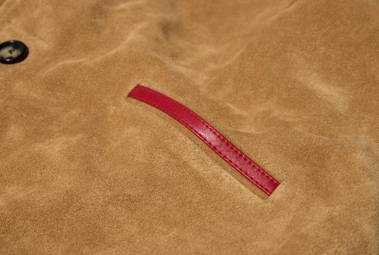 26SS 보디 가죽 자켓 트레포일 재킷 MRS24OW016 베이지 - BODE