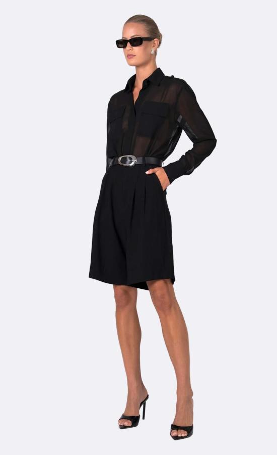  논살란트 레이블 바디수트 티셔츠 Nonchalant Label Nadine 보디수트 블랙 - NONCHALANT LABEL