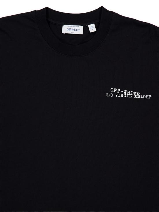 26SS 오프화이트 반팔 티셔츠 44MAB09CS26J002001 BLACK Black - OFF WHITE