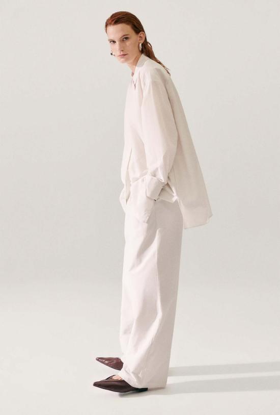  실크 런드리 셔츠 실크 세탁 면 실크 아침 셔츠 먼지 - SILK LAUNDRY