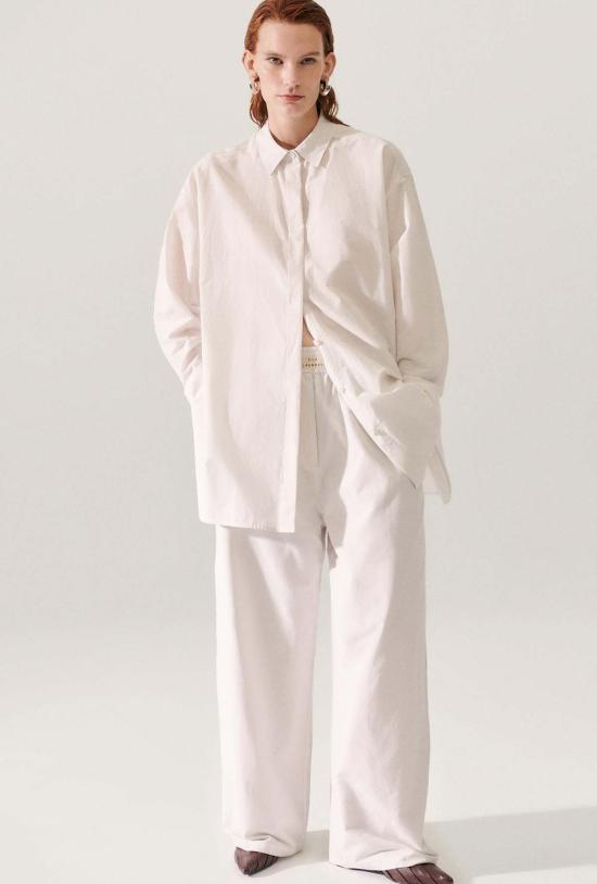  실크 런드리 셔츠 실크 세탁 면 실크 아침 셔츠 먼지 - SILK LAUNDRY