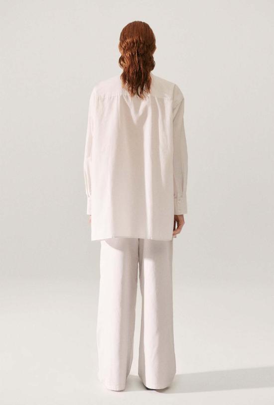  실크 런드리 셔츠 실크 세탁 면 실크 아침 셔츠 먼지 - SILK LAUNDRY