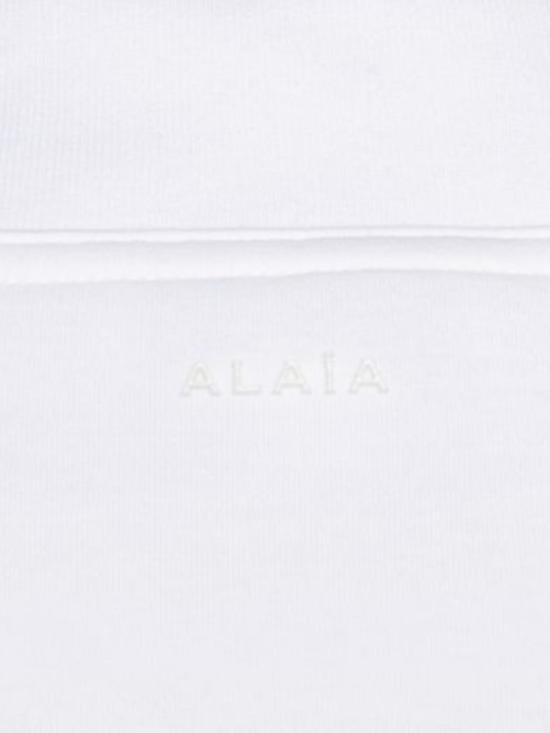 26SS 알라이아 반팔 티셔츠 AA9I0023J095C 000 White - ALAIA