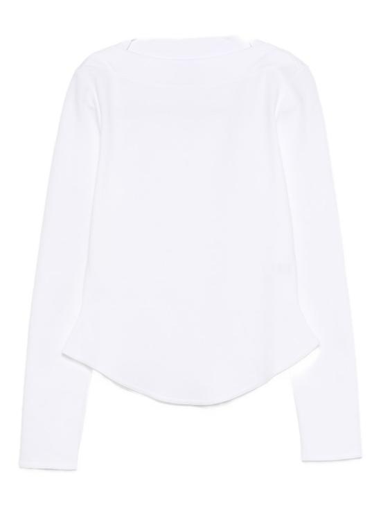 26SS 알라이아 반팔 티셔츠 AA9I0023J095C 000 White