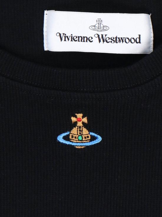  비비안웨스트우드 반팔 티셔츠 비비안 웨스트우드 페루 티셔츠 블랙 - VIVIENNE WESTWOOD