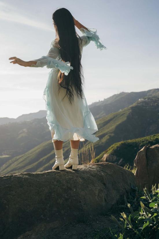  My Store 라운지 웨어 내 가게 푸른 연꽃 하늘의 여사제 로브 - SONG OF THE SERPENTS