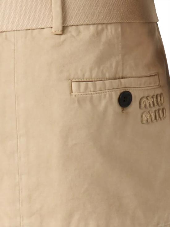 26SS 미우미우 미디 스커트 MG2637S OOO 19EKF0006 Beige - MIU MIU