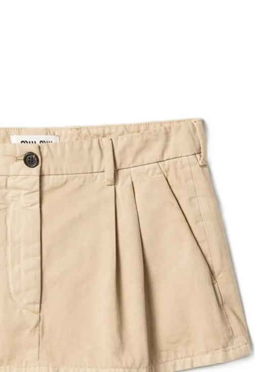 26SS 미우미우 미디 스커트 MG2637S OOO 19EKF0006 Beige - MIU MIU