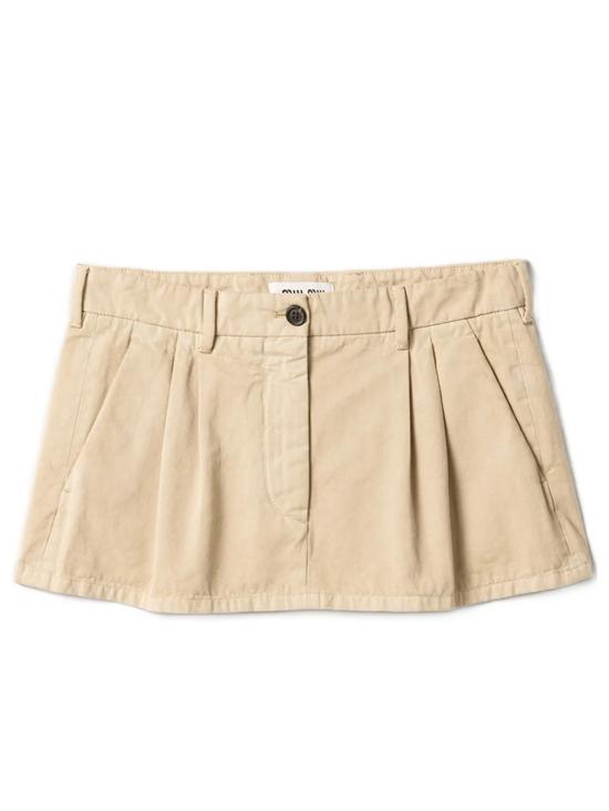 26SS 미우미우 미디 스커트 MG2637S OOO 19EKF0006 Beige