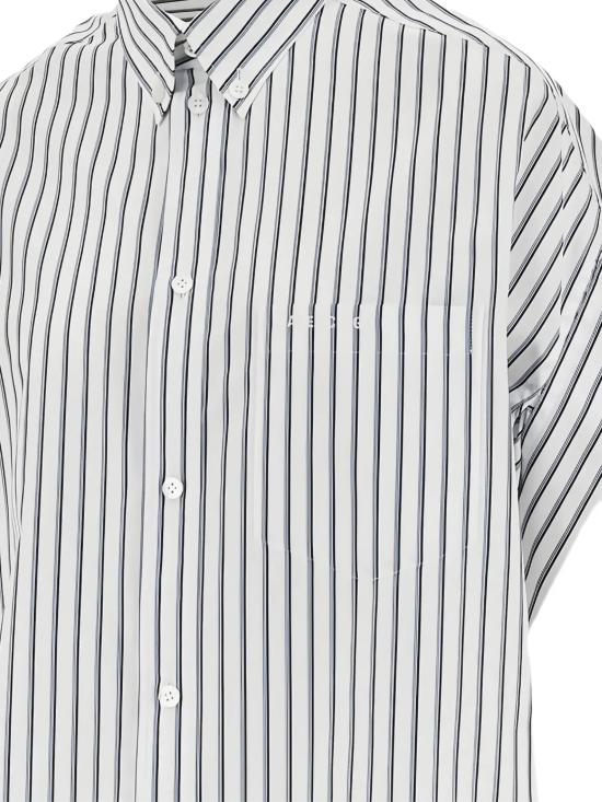 26SS 발렌시아가 턱드 슬리브 셔츠 857833 TTM339086 White - BALENCIAGA