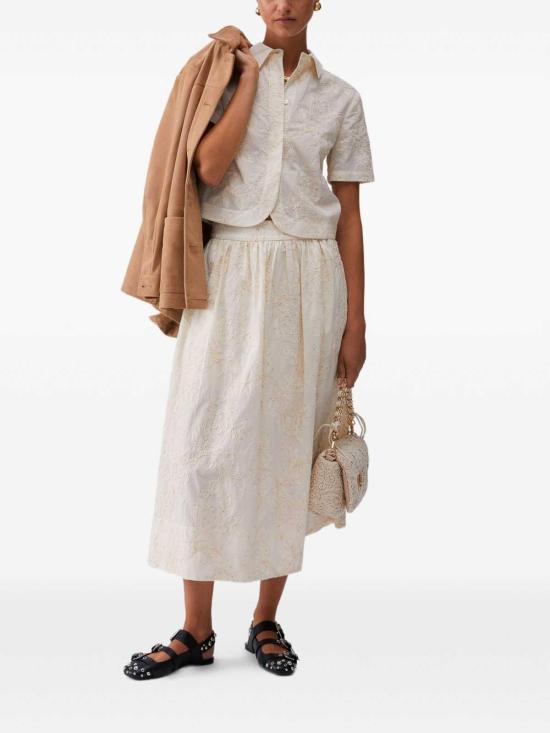 26SS 리우조 미디 스커트 WA6455T472AP9417 Beige - LIU JO