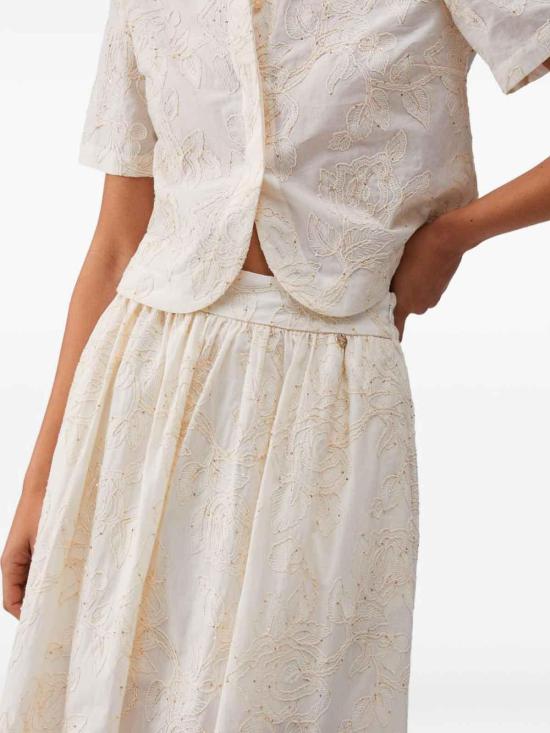 26SS 리우조 미디 스커트 WA6455T472AP9417 Beige - LIU JO