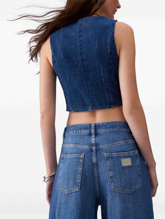 26SS 리우조 베스트 UA6188D031578033 Blue - LIU JO