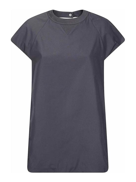 26SS 사카이 미디 스커트 2608391001 Black