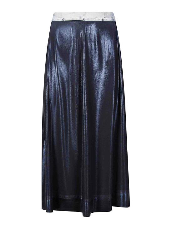 26SS 마르지엘라 포일드 미디 스커트 S51ME0051M35533900 Black