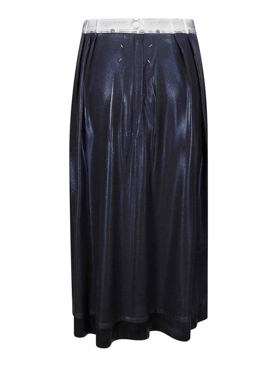 26SS 마르지엘라 포일드 미디 스커트 S51ME0051M35533900 Black - MAISON MARGIELA