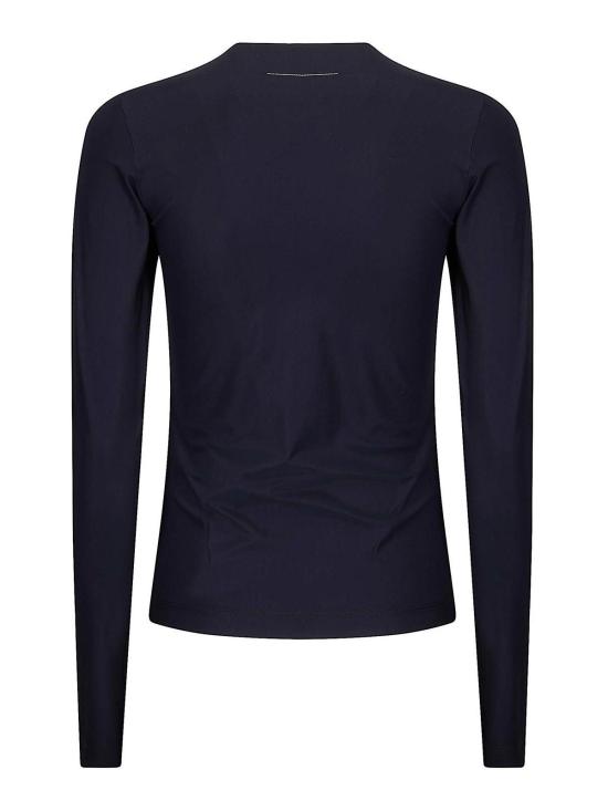 26SS MM6 메종마르지엘라 라이크라 저지 롱 슬리브 탑 S52NH0042M20178900 Black - MM6 MAISON MARGIELA