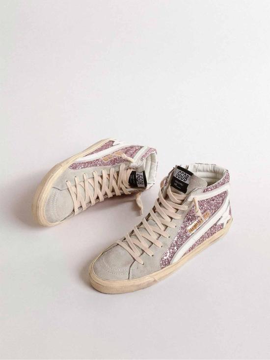 26SS 골든구스 슬라이드 하이 스니커즈 GWF00115F00452682284 Pink - GOLDEN GOOSE
