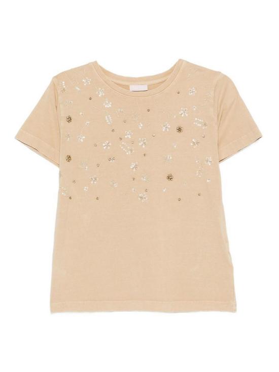 26SS 리우조 반팔 티셔츠 WA6360J3885P9253 Beige