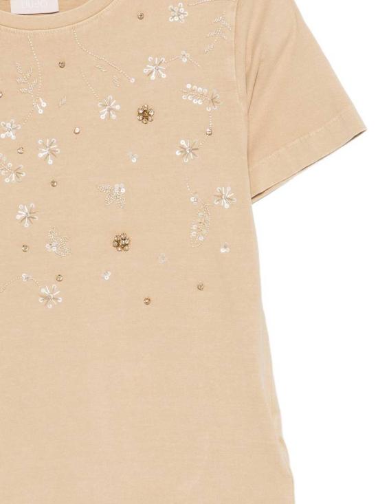 26SS 리우조 반팔 티셔츠 WA6360J3885P9253 Beige - LIU JO