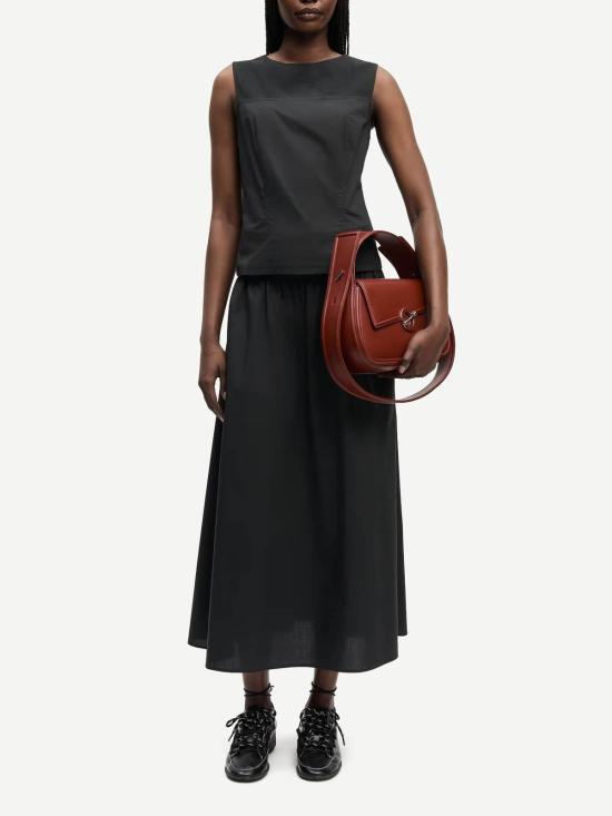 26SS 삼소앤삼소 민소매 티셔츠 F26100087 Black - SAMSOE SAMSOE