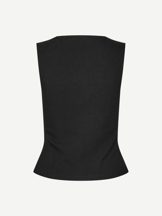 26SS 삼소앤삼소 민소매 티셔츠 F26100087 Black - SAMSOE SAMSOE