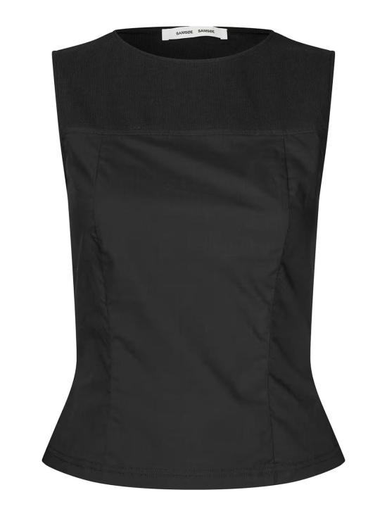 26SS 삼소앤삼소 민소매 티셔츠 F26100087 Black