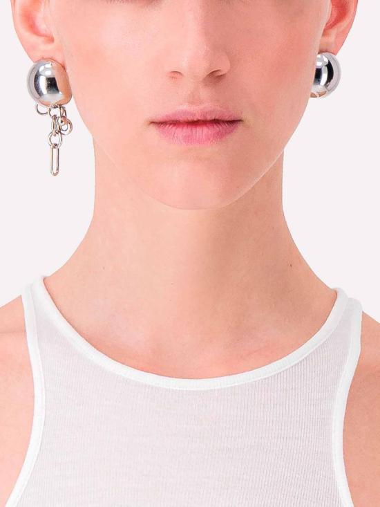 26SS 저스틴 클렌퀏 이어링 RAEEARRINGSPALLADIUM Black - JUSTINE CLENQUET