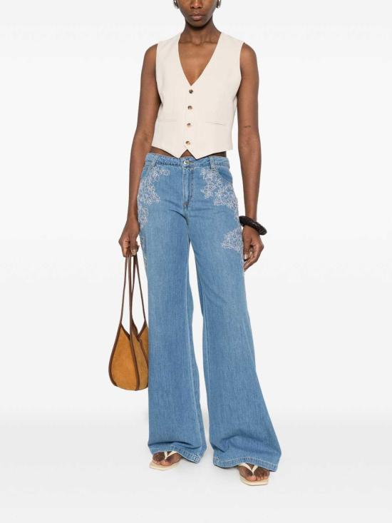 26SS 에르마노 피렌제 스트레이트 팬츠 D48EP040REJ4MF15600156 Blue - ERMANNO FIRENZE